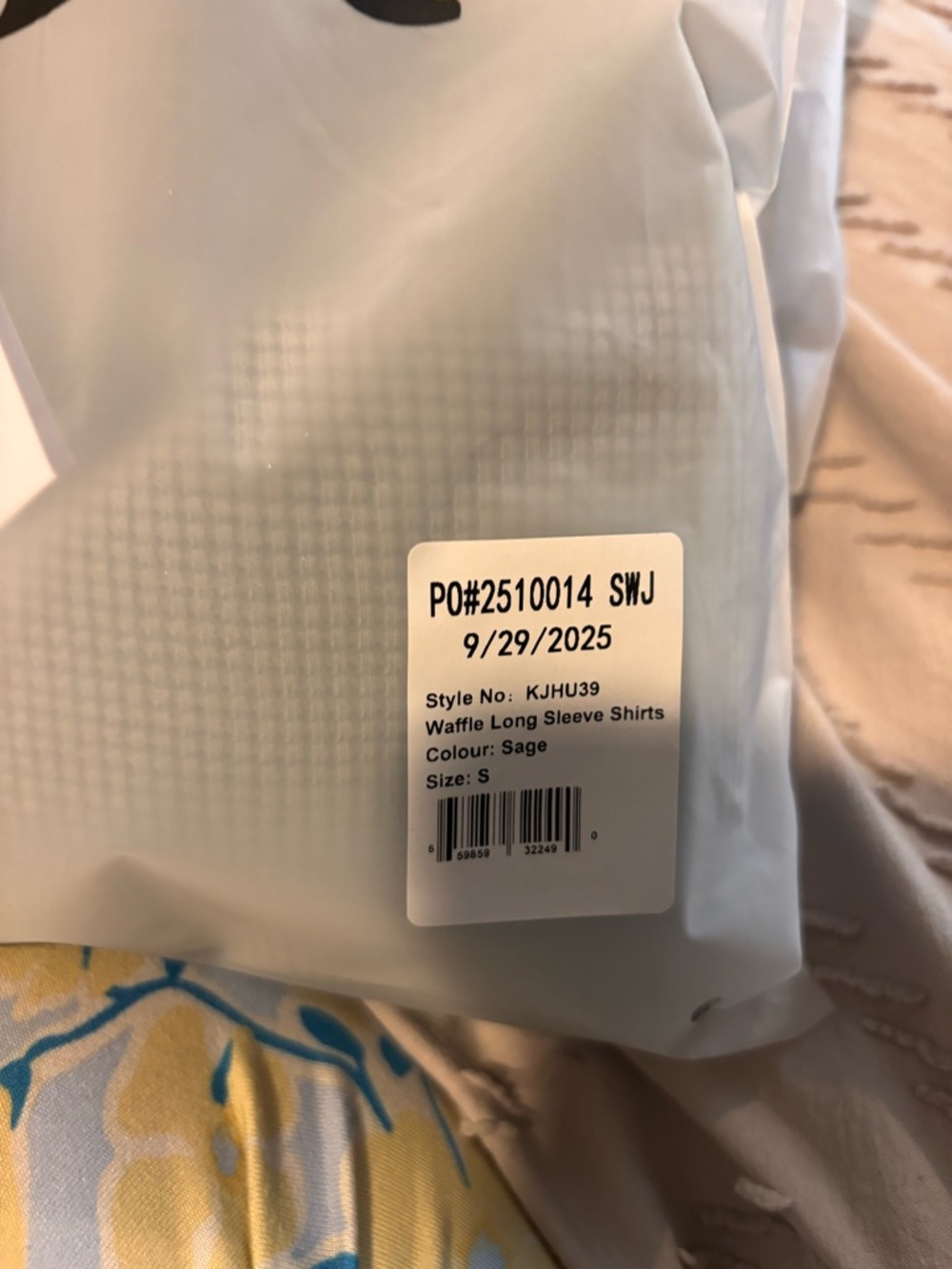 Relaxed Mint Waffle Crewneck Sweatshirt - Women's - Picture 4 of 5